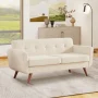 Jadier 66" Upholstered Loveseat Square Sofa - Image 2