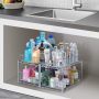 Simple Trending Stackable 2-Tier Vertical Bathroom Storage Under Sink Cabinet Organizer, Toilet Vanity Organizer Drawers, Silver - Image 5