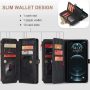 Caseme Magnetic Wallet Case Designed for iPhone 13 Pro Max(6.7") Flip Case,Compatible with MagSafe Charger,PU Leather Zipper Folio Protective Case with Magnetic Closure and Card Holder (Black) - Image 4