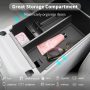 CDEFG Center Console Organizer Tray for 2022 Santa Cruz Pickup Truck Armrest Storage Box Secondary Insert Tray Container ABS Material 2022+ Santa Cruz Interior Accessories (Black Mat) - Image 2