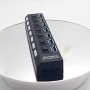 7 Port USB 2.0 / 3.0 Hub Splitter Adapter High Speed For PC Laptop Mac Desktop - Image 2
