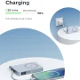 UGREEN - MagFlow Qi2.2 25W Magnetic Power Bank for MagSafe, 10,000mAh Portable Charger with 30W Built-in Cable - Blue - Image 4