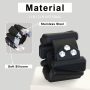 HOSNNER Adjustable Women Wrist Weights - Silicone Bracelet Button Wrist Bangles for Men Workout Resistance Weights for Exercises, Walking, Dance, Jogging, Yoga, 2 lbs, Black - Image 5