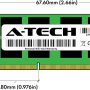 A-Tech 8GB (2x4GB) DDR3 1333MHz PC3-10600 CL9 SODIMM 204-Pin Non-ECC SO-DIMM Laptop, Notebook RAM Memory Modules - Image 2