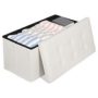 Storage Ottoman Bench Foot Rest Stool for Bedroom Entryway Living Room - 30'' Beige - Image 5