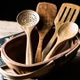 4/7/9PCS Wooden Spoons For Cooking Wooden Utensils For Cooking With Utensils Holder Teak Wooden Kitchen Utensils Set - Image 4