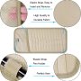 Car CD Case Holder, Wisdompro Vehicle Sun Visor Organizer for Cars with 12 DVD Storage Sleeves, 1 Mesh Pocket, 1 Pen Holder and Elastic Strap, Khaki - Image 5