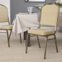 Flash Furniture Hercules Series Adult Size Crown Back Stacking Banquet Chairs, Beige - Image 2