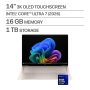 HP - OmniBook Ultra - 14" 3K OLED Touchscreen Laptop - Intel Core Ultra 7 (2026) - 16GB Memory - 1TB SSD - Copilot+ PC - Silk Sand - Image 2