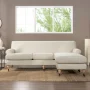 Jennifer Taylor Home Alana 88" Lawson L-Shape Reversible Living Room Sectional Sofa, Light Beige - Image 1