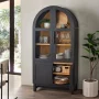 Better Homes & Gardens Juliet Kitchen Rounded Arch Cabinet, Deep Green - Image 5