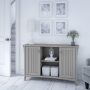 Bush Home Salinas Accent Storage Cabinet with Doors and Shelves, Farmhouse Cabinet Buffets & Sideboards - Image 2