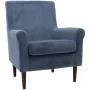 Mainstays Ellis Lounge Chair, Light Navy - Image 1