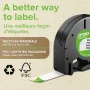 DYMO Labeling Tape for LetraTag Label Makers, Black Print on White Labels, 1/2" x 13-Foot Roll, 2 Pack - Image 2