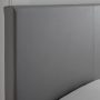 Florence Upholstered Faux Leather Platform Bed, Queen, Gray - Image 5