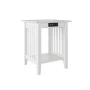 24 in. Rectangular White Laptop Desk with Solid Wood Material - Image 4