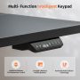 BANTI 48'' Standing Desk Height Adjustable, Electric Stand up Corner Desk, Sit Stand Home Office Desk Computer Workstation with Memory Preset, Black Frame/Black Top - Image 6