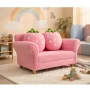 Resenkos BL/PI Kids Strawberry Armrest Chair Sofa-Pink, Kids Chairs for Kids - Image 3