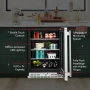 KitchenAid - 5.2 Cu. Ft. Undercounter Refrigerator with Glass Door and Shelves with Metallic Accents - PrintShield Stainless Finish - Image 4