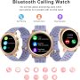 Bluetooth Call Smartwatch for Women Fitness Tracker Watch with Heart Rate and Sleep Monitor IP67 Waterproof Activity Tracker Pedometer Watches Compatible with iPhone Android Phones (Violet) - Image 5