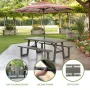 Lifetime 6-Foot W-Frame Polyethylene Folding Picnic Table, Brown (60233) - Image 4