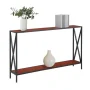 Tucson 9 in. Black/Cherry Rectangle Wood Console Table - Image 2