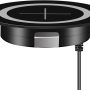 Desk Wireless Charger, Headphone Wireless Charging,Desktop Grommet Power Wireless Charging Pad Compatible with iPhone12/iPhone11 Pro Max/XR/ 8 Plus Black - Image 1