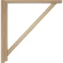 2-1/2 in. x 17-3/4 in. x 17-1/4 in. Red Oak Traditional Shelf Bracket - Image 2