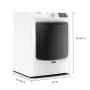 Maytag - 7.3 Cu. Ft. Stackable Electric Dryer with Extra Power Button - White - Image 4