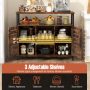 Buffet Cabinet Industrial Sideboard Storage Cabinet with Slatted Door and 3 Adjustable Shelves - Image 5