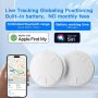 Tracker 2 Pack Item Finders Compatible with Apple Find My(iOS Only),Bluetooth Tracker Tag for Luggage,Key,Backpack and More,Key Finder Smart Tag with 2 Tracker Holder,Battery Replaceable - Image 2