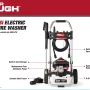 Hyper Tough 2000 PSI at 1.2 GPM 120 V Electric Powered Cold Water Pressure Washer - Image 6