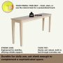 International Concepts Shaker Console Sofa Table, Entryway, 72-Inch Long, Solid Parawood, Unfinished - Image 5