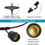 VAVOFO- 48ft Bistro Outdoor String Lights, 15+2(Spare) LED 2W Edison Vintage Shatterproof Waterproof Bulbs, 2200K Warm White Connectable for Christmas, Deck, Patio, Garden, Backyard, Porch, Party - Image 1