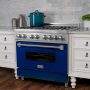 ZLINE - 36 in. Wide 6 Burner 4.6 cu. ft.  Legacy Dual Fuel Freestanding Range - Satin Steel/Black Matte - Image 4