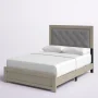 Alandis Upholstered Standard Bed with Headboard Lighting - Image 3