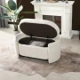 Chule Boucle Upholstered Storage Bench - Image 2