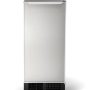 Scotsman - 30 lb Indoor Top Hat Ice Machine w. Aluminum Front Panel and Pump - Silver - Image 1