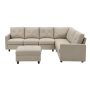 Contemporary Modular Sectional Sofa Modern Living Room Furniture Set DIY Couch Ottoman - Image 5
