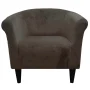 Newport Mocha Microfiber Club Chair - Image 1