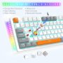 Mechanical Gaming Keyboard, E-YOOSO Wired Mechanical Keyboard with Red Switches, 87 Keys Gaming Keyboard with Solid Color Backlit & RGB LED Sidelight for Windows Mac PC Gaming - Image 5