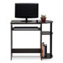 32 in. Rectangular Dark Brown Computer Desk with Keyboard Tray - Image 5