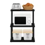 Furinno Turn-N-Tube 3-Tier Toolless Kitchen Storage Shelf, Americano/Black - Image 6