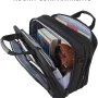 KROSER Shoulder Messenger Up to 17.3 Inch Laptop Bag Briefcase, Black - Image 4