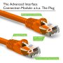 GearIT 20-Pack, Cat5e Ethernet Patch Cable 1 Foot - Snagless RJ45 Computer LAN Network Cord, Orange - Image 2