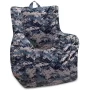 Posh Creations Structured Comfy Bean Bag Chair, Pasadena Chair, Nylon - Digital - Image 5