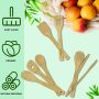 Spurtle Kitchen Tools Set Spatula Cooking Utensils 7 Piece Bamboo Wooden Set NEW - Image 3