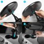 Car Cup Holder Tray, Car Tray Table for Eating with Cell Phone Slot, Lap Tray for Car Universal Adjustable Cup Tray Holder 360° Swivel Tray Fits Vehicle, Boats,Golf Cart, SUV,Truck and All Cars - Image 6