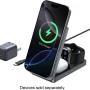 UGREEN - Qi2 15W Fast Wireless Charger, 3-in-1 Foldable Charging Station for iPhones, Apple Watch, AirPods(Adapter Included) - Black - Image 3