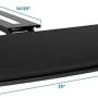 Mount-It! Adjustable Under Desk Keyboard Tray, Ergonomic Computer Keyboard and Mouse Platform with Wrist Rest Pad, Keyboard Slide Out Tray with Height, Tilt and Swivel Adjustment, Black (MI-7132) - Image 5